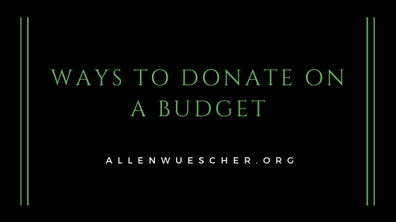 Ways to Donate on a Budget